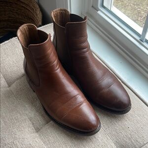 Mens Thursday Boot Company “Duke”Brown Leather Chelsea Boots